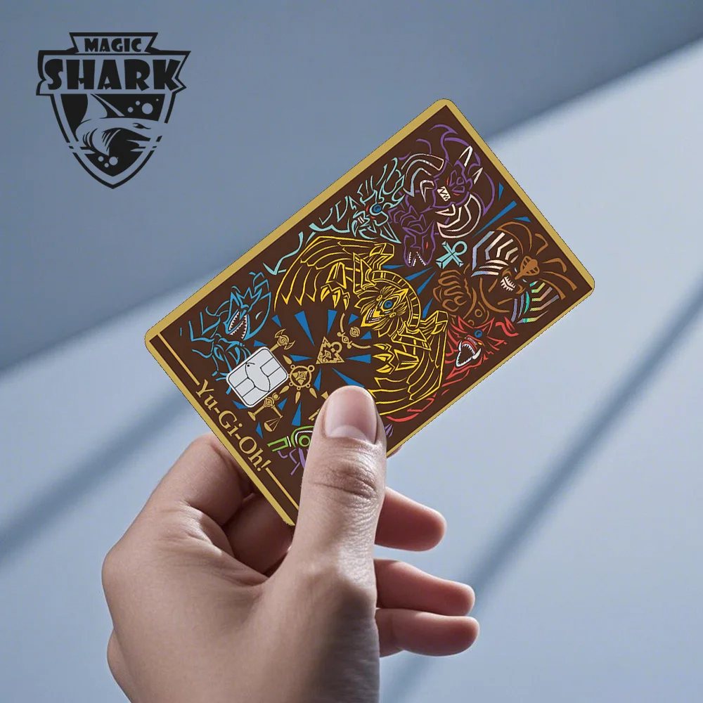 Magic Shark Blue Eyes Dragon Yo-gi-oh Game Shinny Laser Holographic Debit Credit Card Sticker Film Skin Front Cover – Detail 23