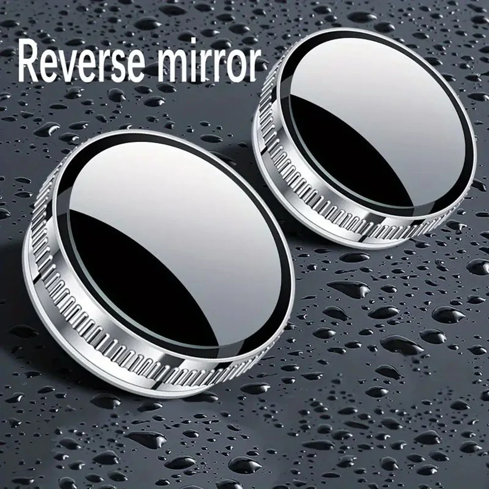 360-degree rotating HD Circular Blind Spot Mirror - suction cup type, wide-angle flat lens for all vehicles - reduces blind spot