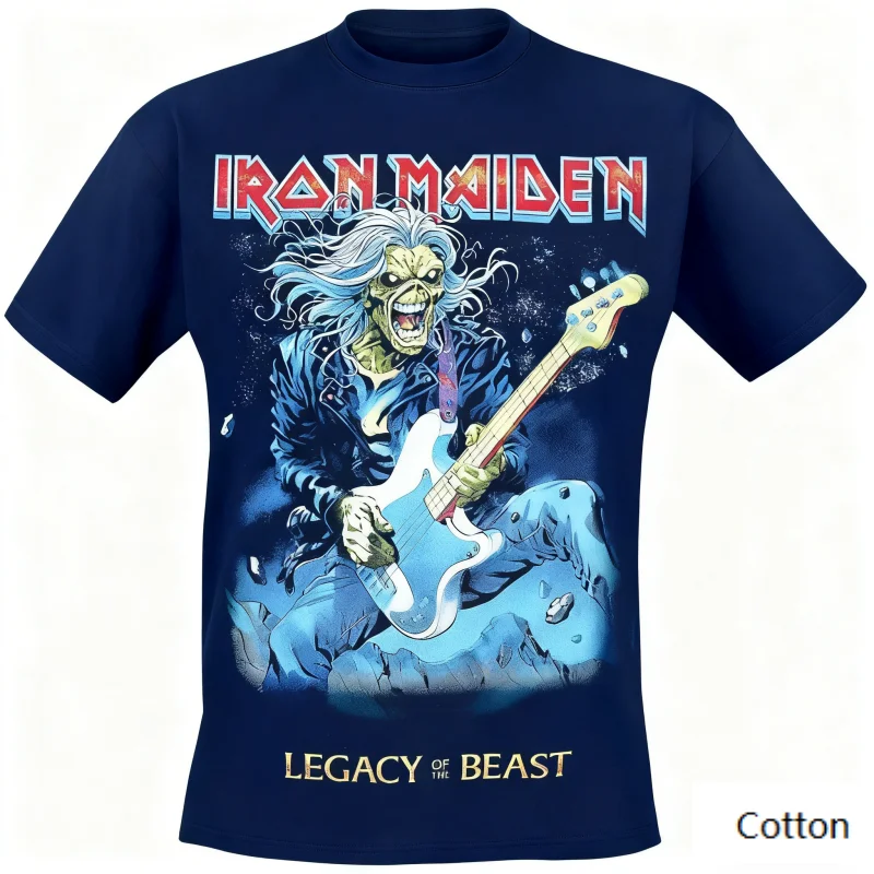 

Iron Maiden Art T-Shirt, Hipster Music Fan Gift Tee, Stylish Way To Celebrate The Iconic Heavy Metal Legacy