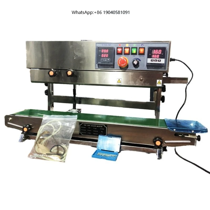 Continuous Band Sealer Vertical Horizontal Sealing Machine with Coder