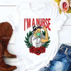 Nurse Life T-Shirt Men Unisex Design Men I'm A Nurse Tee Shirt Homme Summer We Can Do It Nurse Tops Short Sleeve Vintage Style