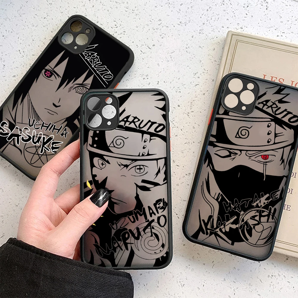 Anime Phone Case For Cool-N-Narutos iPhone 16 15 14 13 12 11 Mini Pro Max X XR XSMax 7 8 Plus Matte Transparent Back Cover