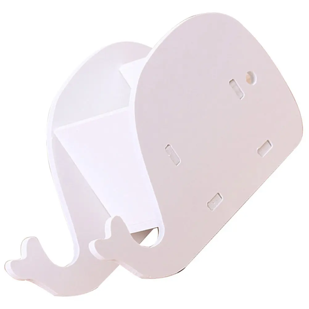 Whale Shape Desktop Organizer Pencil Holder with Built-in Phone Stand for Mobile and Tablet Horizontal Vertical Support Desk