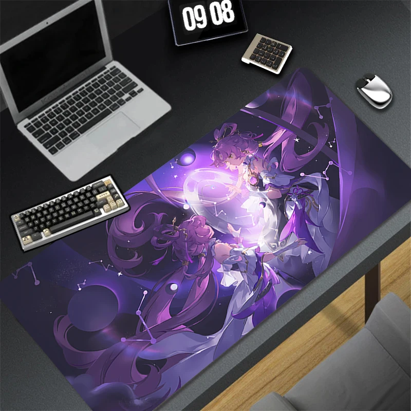 Computer Gaming Accessories Mousepad Office PC Mouse Pad H-honkai Star Rail Fu Xuan Keyboard Pad Desk Decoracion Anime Desk Mat