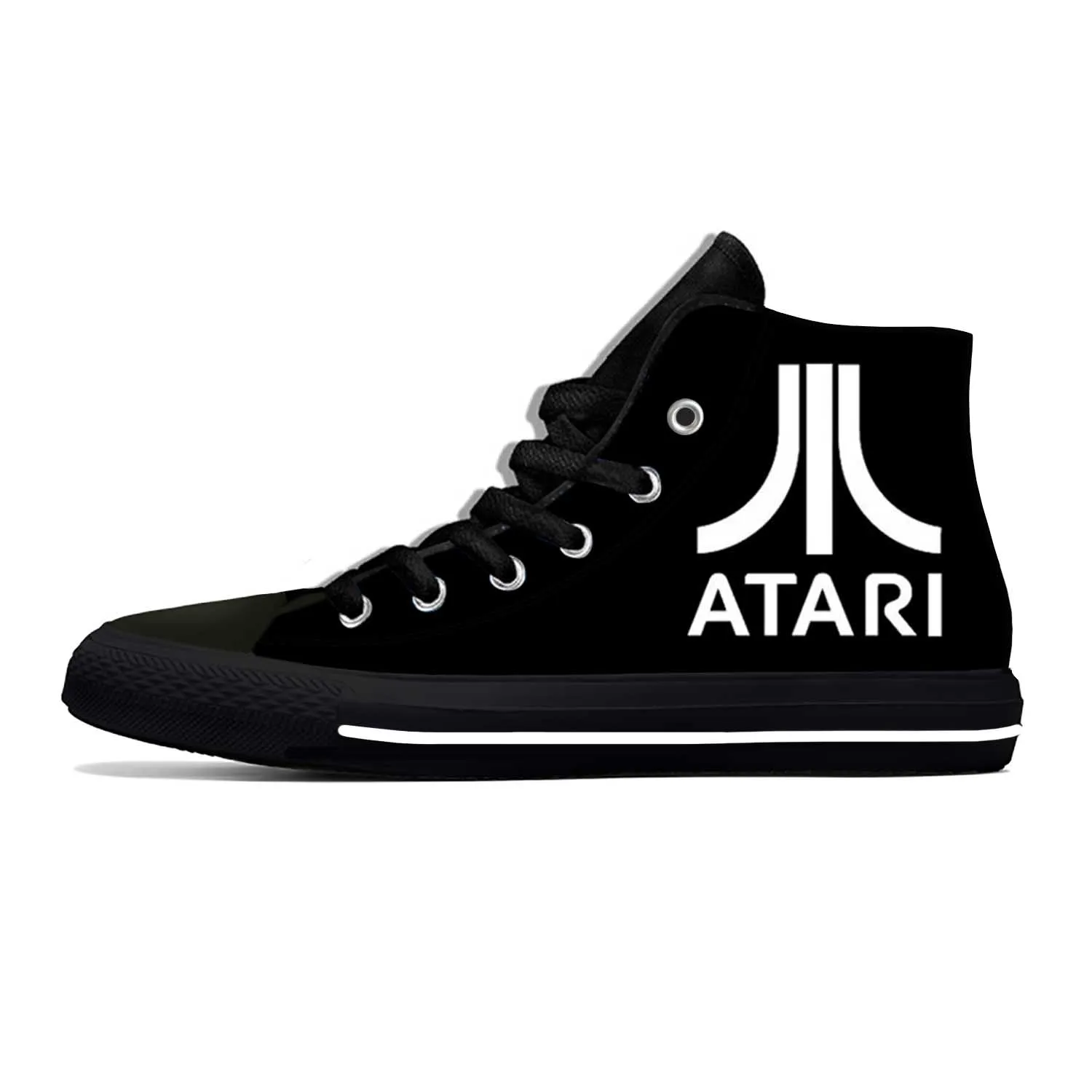 Summer Anime Cartoon Manga Game Atari Cool Funny Casual Shoes High Top Lightweight Board Shoes Breathable Men Women Hot Sneakers