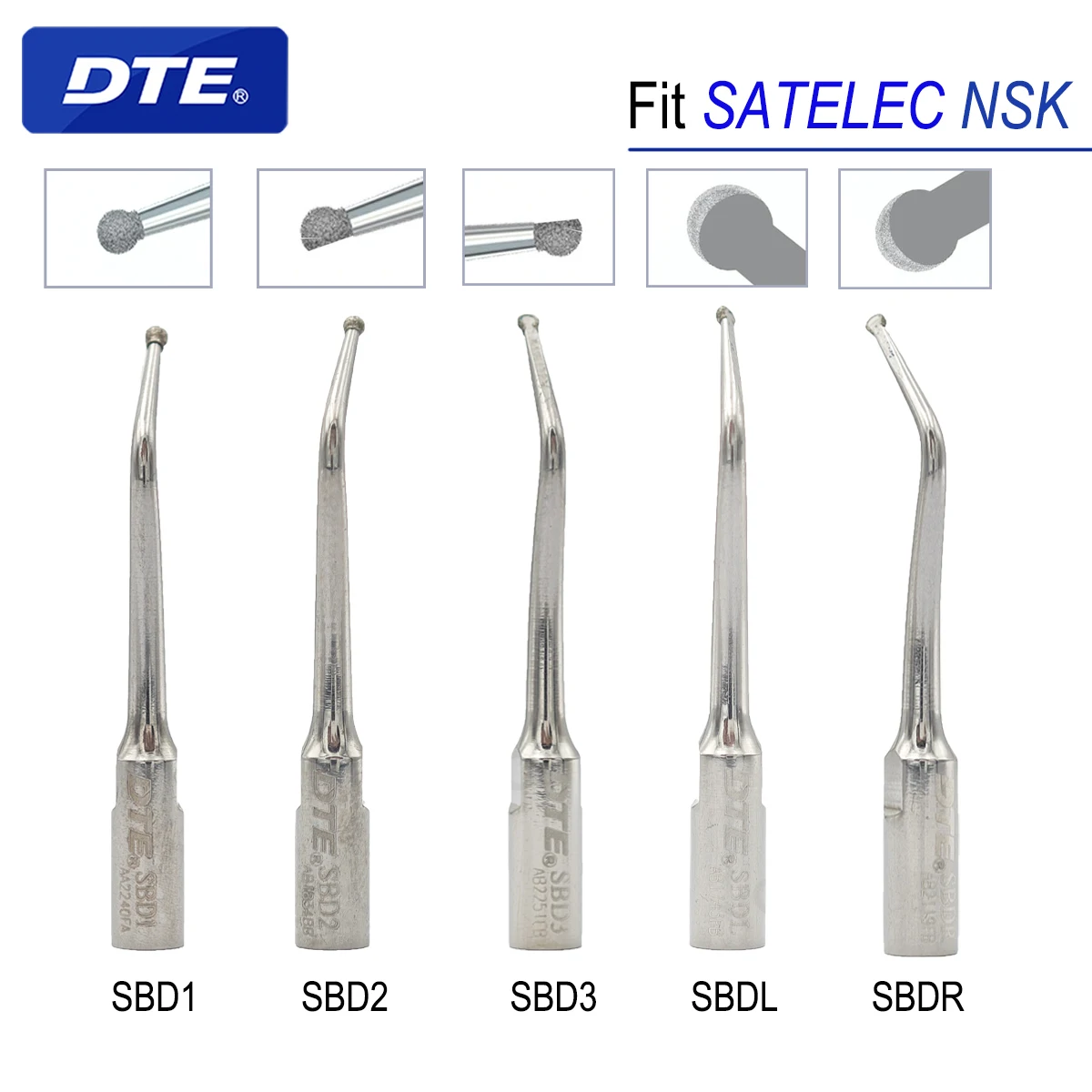 

Original Woodpecker DTE Dental Ultrasonic Scaler Tip Scaling Tips For Dentist Cavity Preparation Fit EMS UDS Ultrasonic Scaler