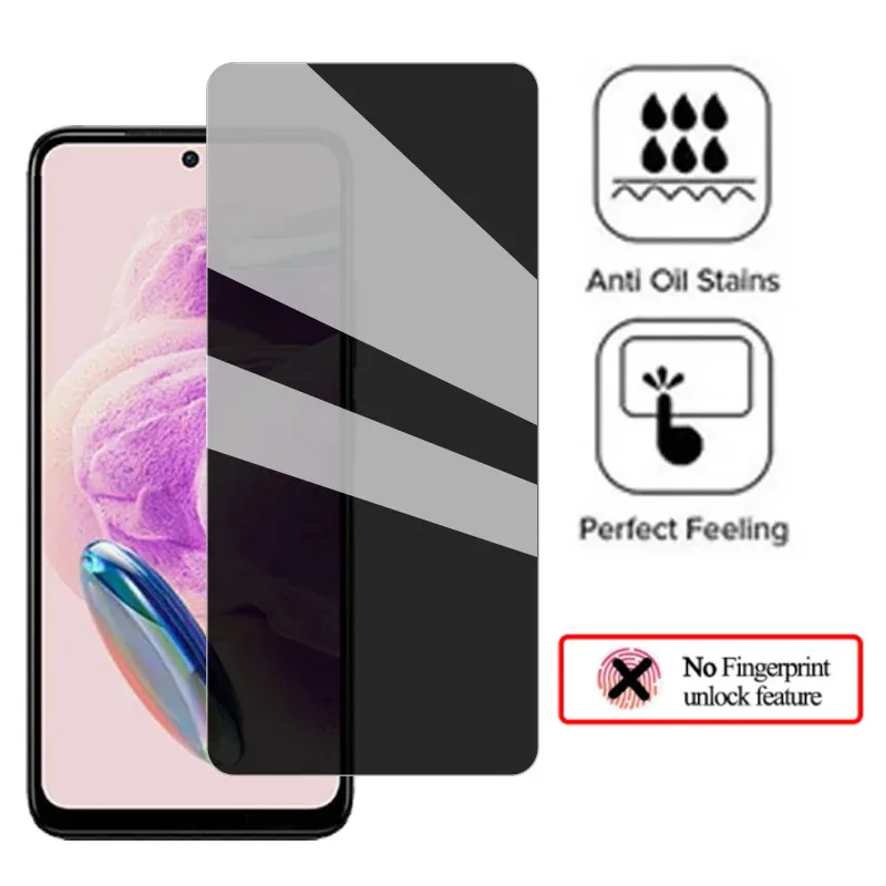 redmi note 12 antiespia Anti Spy Glass for Xiaomi redmi note 12 pro plus 5g Privacy Screen Protector redmi note 12 pro 5g anti glare glasses redmi