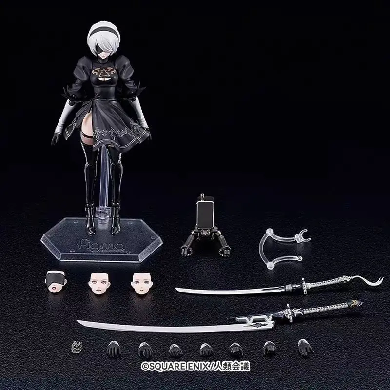 In-stock KO Figma 2B Figma No.643 NieR 2B Type 2B Articulated Action Figure, Model, Ornament, Statue, Toys Gifts view 5