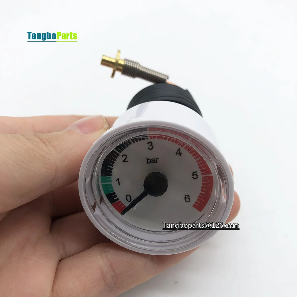 Gas Boilers Spare Parts  0-6BAR Capillary Steam Pressure Gauge For Rinnai Gas Boilers Replacement