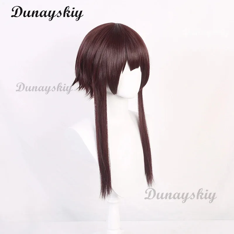 Parrucca cosplay Megumin anime corta rosso scuro marrone capelli sintetici resistenti al calore parrucche per feste di Halloween berretto per parrucca personalizzato