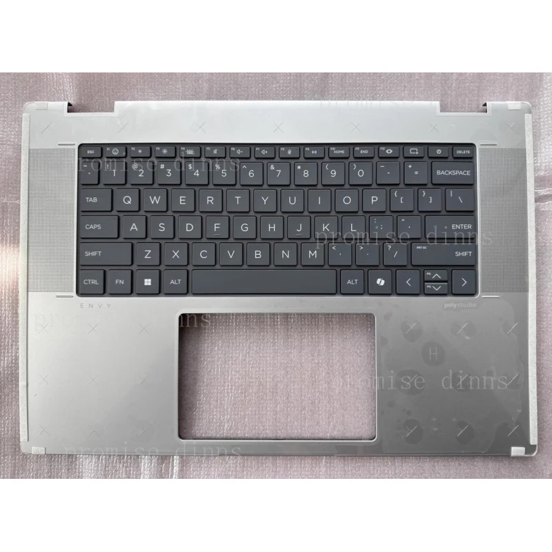 M  New Palmrest Upper Case US Backlit Keyboard For HP Envy x360 16-ad 16-ac 2-in-1  silvery N86627-001