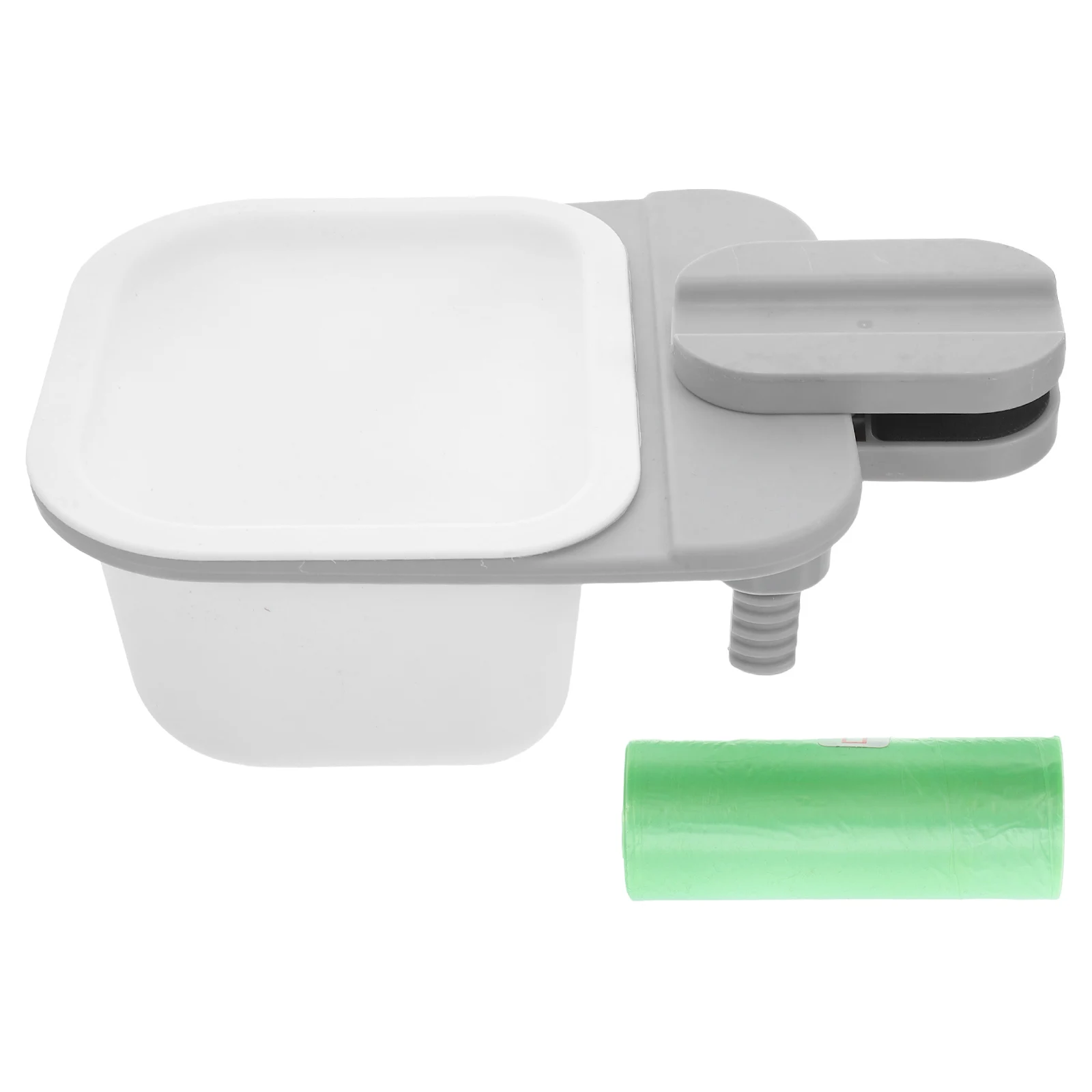 Rotary Clip Trash Can Mini Compact Desktop Bin Small Garbage Wastebasket Built-in Bag Office Bathroom Kitchen for Desk