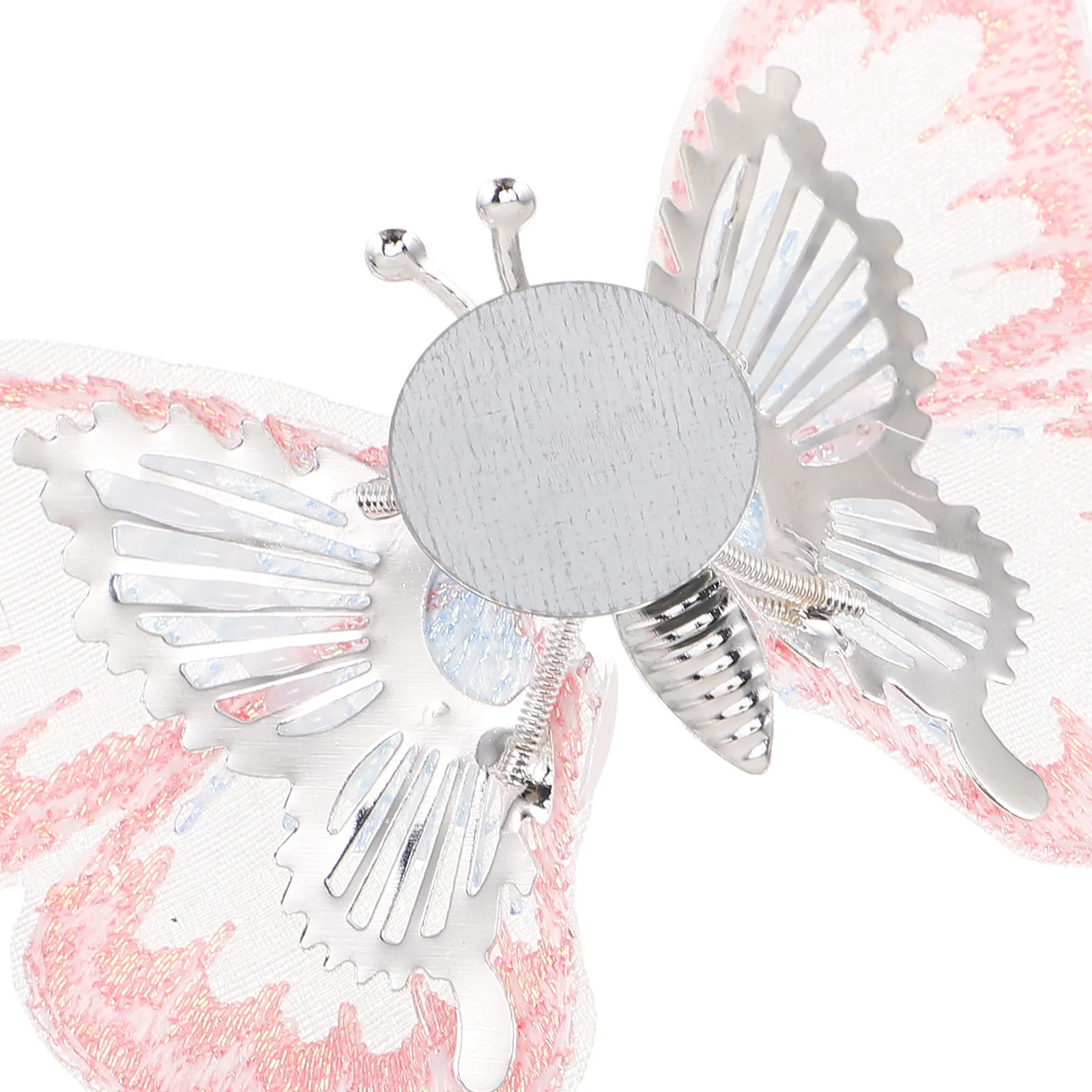 Butterfly Car Ornament Embroidered Fabric Air Vent Clip Decoration Automotive Console Interior Accessories Stylish Car Decor