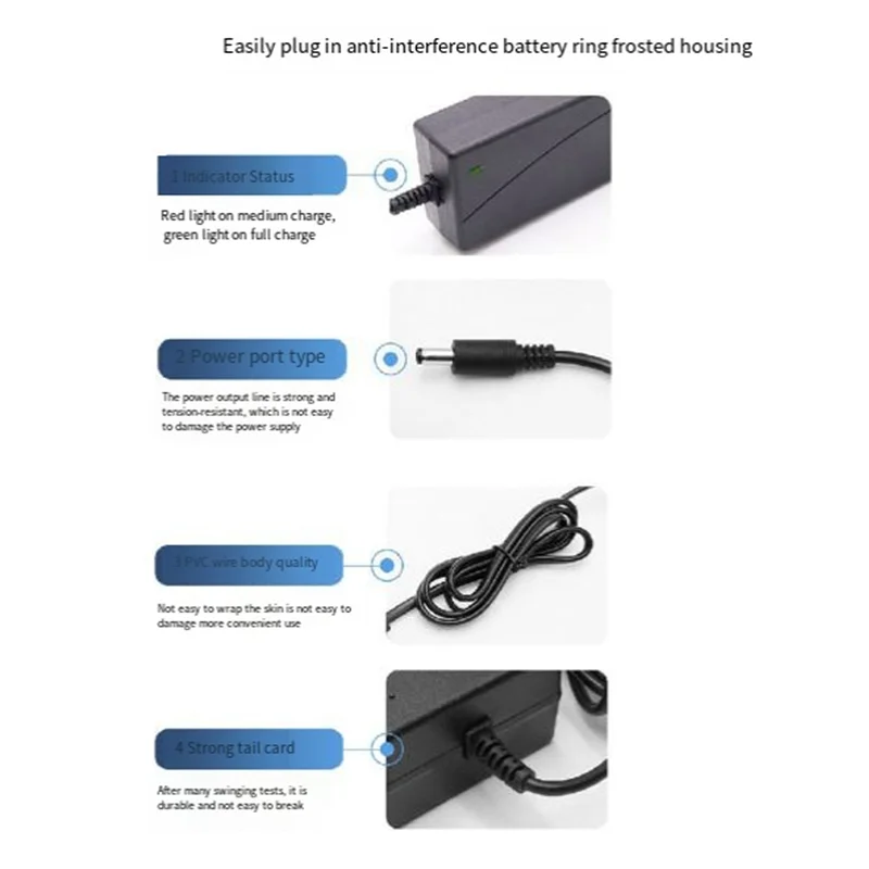 

10X 14.6V 3A Lifepo4 Iron Phosphate Battery Charger Lithium- Battery Power Charger EU Plug,Requisite