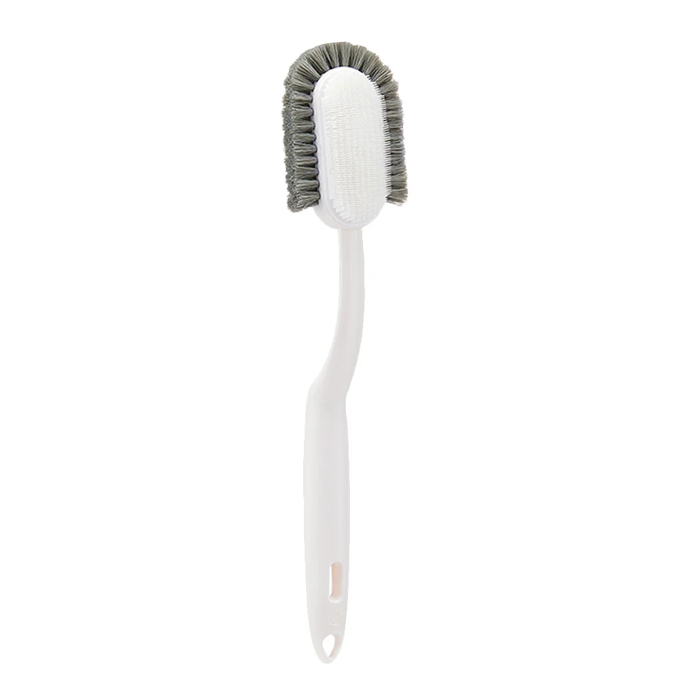 

Heat Resistant Plastic Cleaning Brush Long Handle Nonslip Design Sturdy Durable Hanging Ring for Shoes Bathroom Laundry