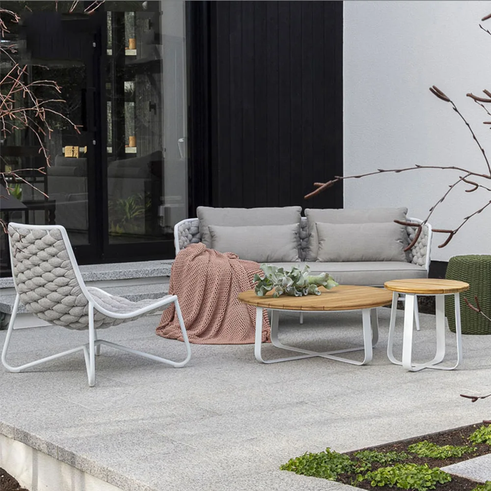 

Outdoor sofa combination courtyard creative leisure rattan tables and chairs hotel sales department outside