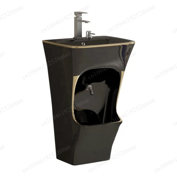 Golden Double Layer Large Size Foot Washing Sink Station