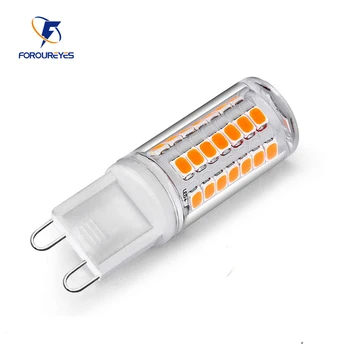 Ampoule LED G9 à intensité variable, sans scintillement, AC110V 220V 45LED 2835SMD 4W, support en céramique, éclairage de lustre