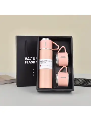 Stainless Steel Vacuum Insulated Bottle, Portable Bottle, Office Gift Set, Business Style Coffee Mug, Thermal Mug, 500ml, 304