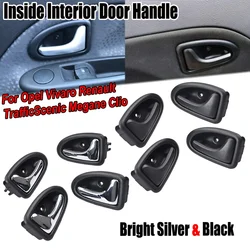 Manijas de puertas interiores de coche para Renault Megane Clio Traffic Scenic Opel Vivaro 7700432705 7700432706 7700432707 7700432708