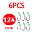 6pcs size 12 Green