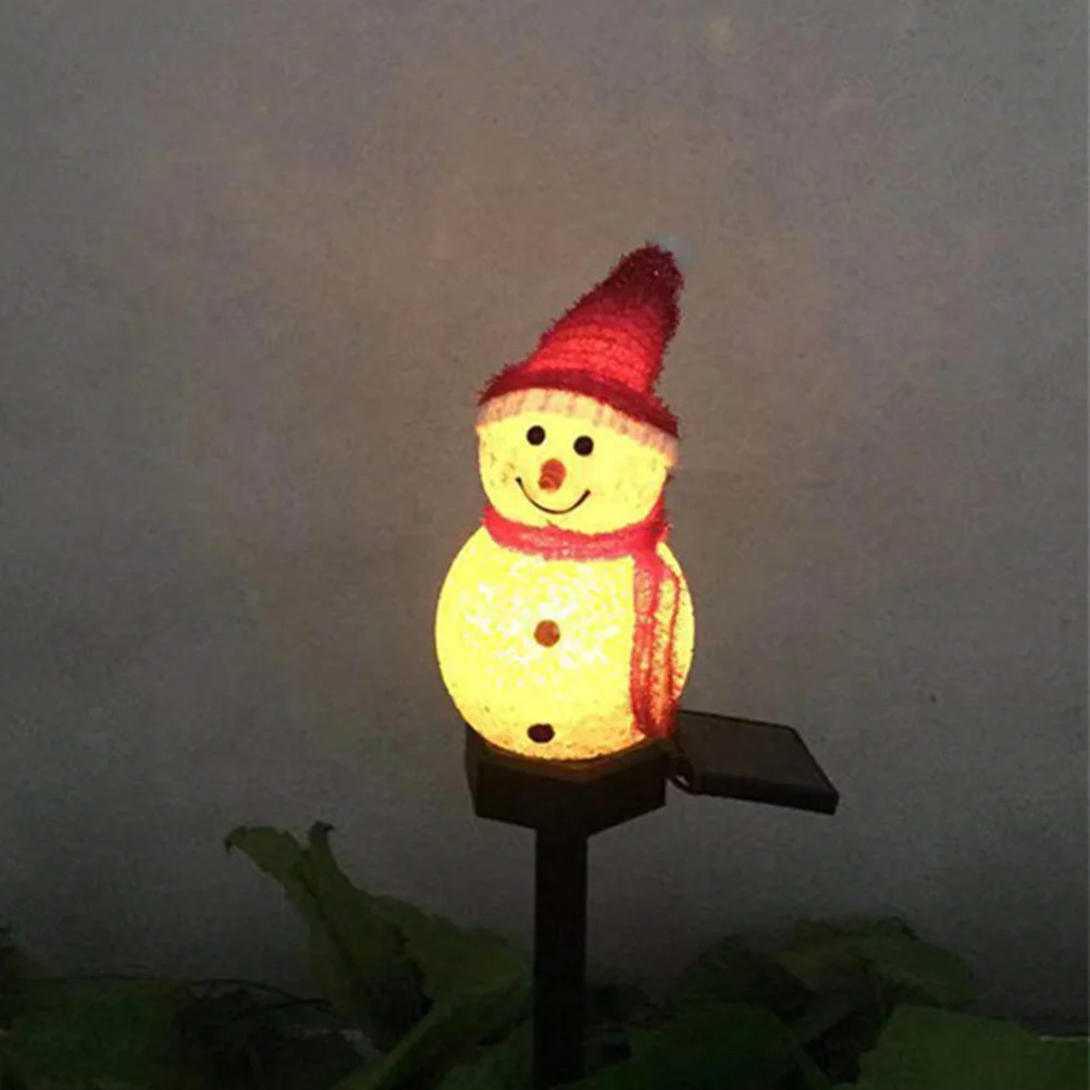 

Solar Snowman Lawn Lamp Size M Waterproof Energy Saving LED Light Outdoor Garden Pathway Decoration Christmas Light