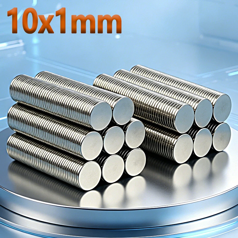 N35 NdfeB 10x1mm Magnet Thin Round Shape Permanent Magnetic Imanes 10*1mm Accessory Neodymium Fridge Craft Diy Magnet 50-500pcs