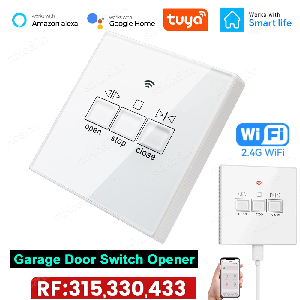 

Универсальный беспроводной пульт дистанционного управления Tuya WiFi для открывания гаражных ворот и рольставней, частоты 315, 330, 433, 868, 915 МГц