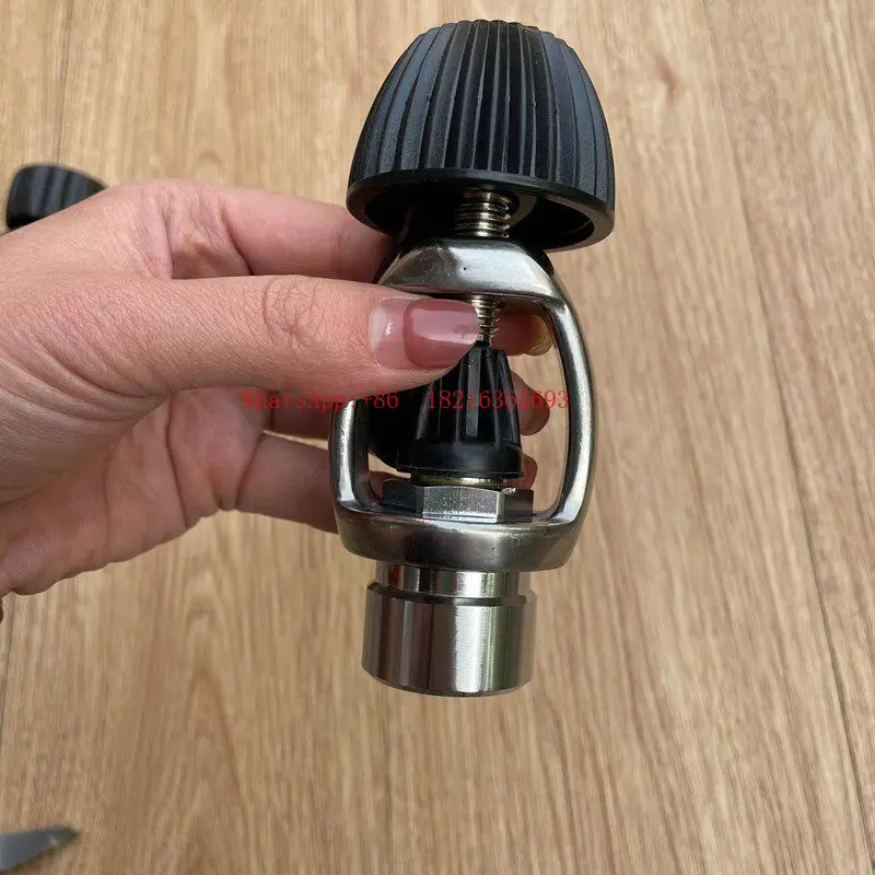 Submersible Bottle Flushing Connector G5/8 Gas Cylinder Flushing Interface Oxygen Tank Adapter