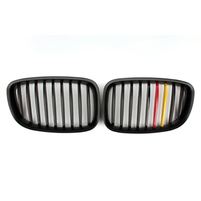 Double line ABS Coloer Dry Carbon black Front Bumper Grille Fit For BMW 5-Series F07 5GT