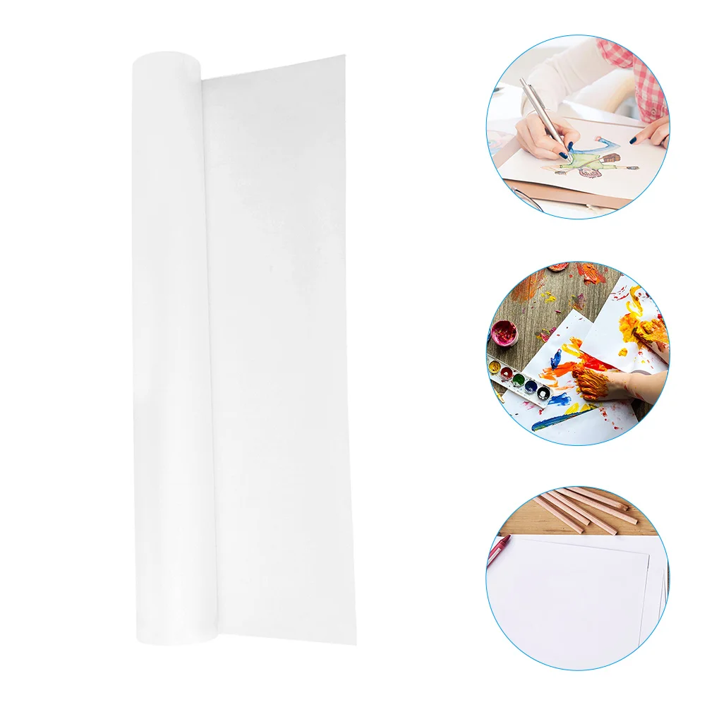 

1 Roll Drawing Roll For Kids Painting Sketching Crayons Markers Durable Blank Easel Paper Art Craft Home School Use Large Scrawl