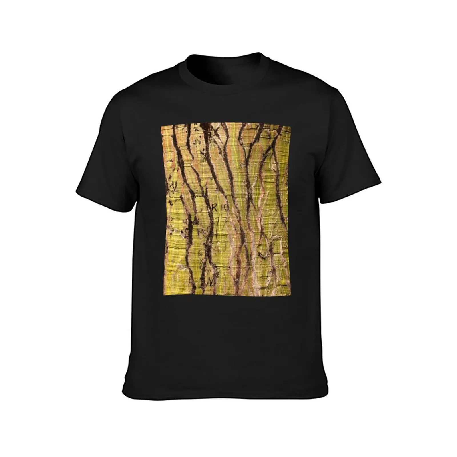 Tree Bark T-Shirt oversized Aesthetic clothing sports fans oversized t shirt men