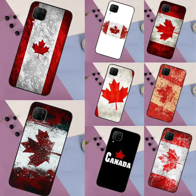 Canada Canadian Flag For Huawei Nova 9 10 SE Nova 11i 8i 3i 5T Y90 Y91 Y70 Y60 Y61 P20 P30 P40 Lite P60 Pro Case