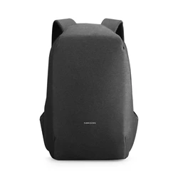 Kingsons-mochila antirrobo abierta de 180 grados para hombre, Bolsa Escolar impermeable para estudiantes universitarios, ordenador portátil de 15,6 pulgadas con carga USB