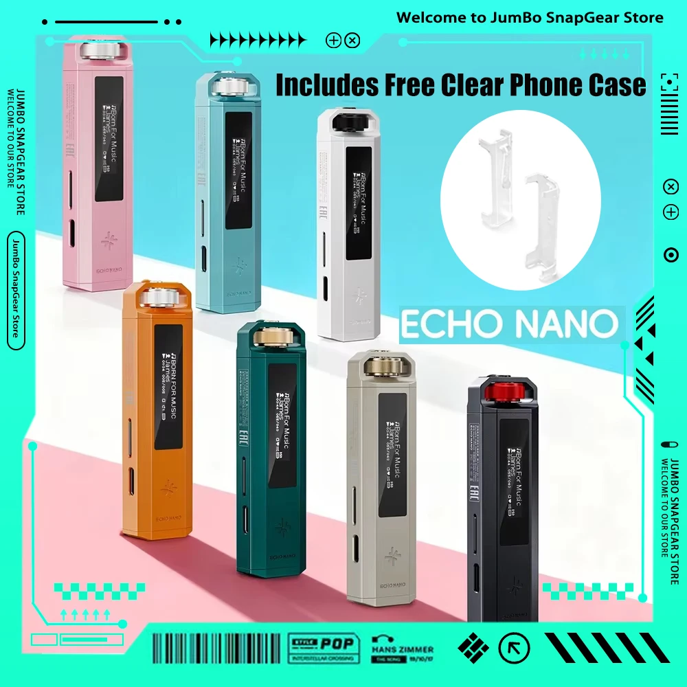 

FiiO NANO SnowSky ECHO Portable Lossless HiFi Music Player High Resolution Audio DAP Portable MP3 Music Player for Audiophiles