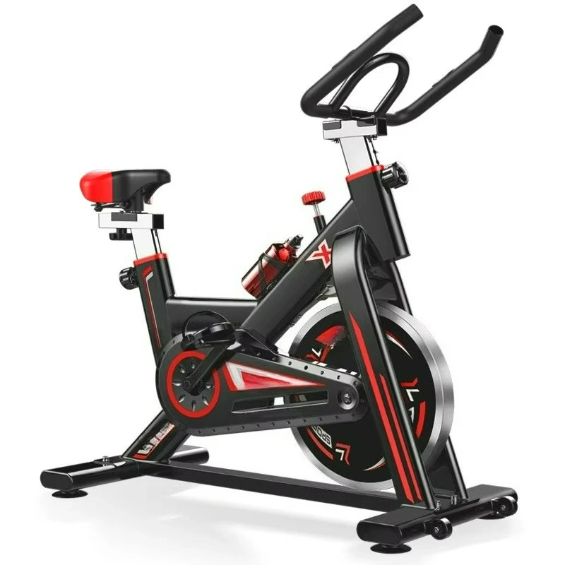 Vélo de spinning cardio stationnaire moderne, capacité 150 kg, en acier, volant d'inertie 6 kg, usage domestique, unisexe, meilleur prix