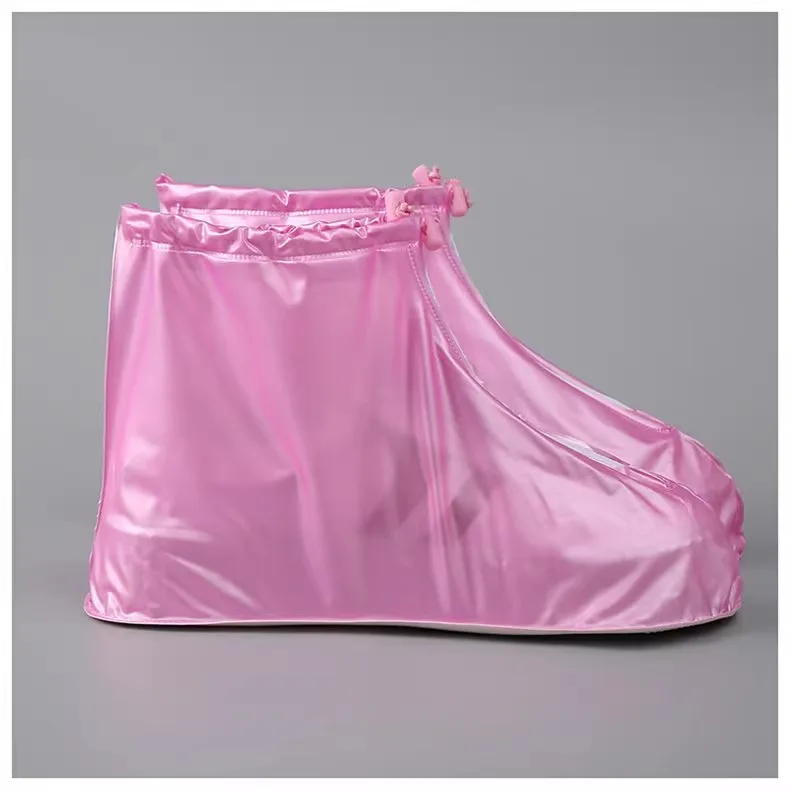 1 Paar Silikon-Schuhschoner, Regenstiefel für drinnen und draußen, wasserdichter Schuhüberzug für Männer und Frauen, regnerischer, wiederverwendbarer Outdoor-Schuhüberzug – Detail 12