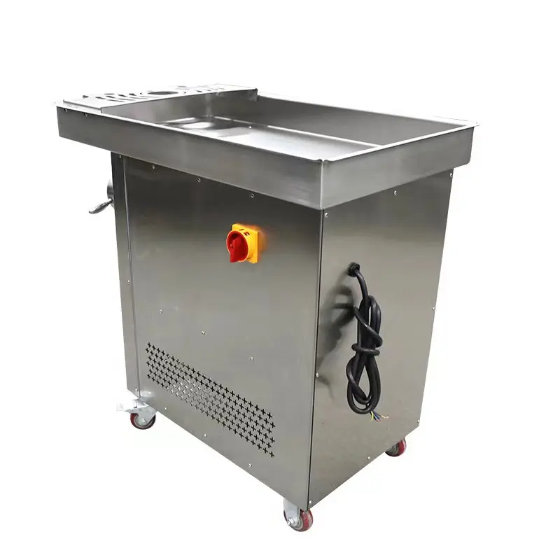 Commercial Meat Grinder 200kg/h Stainless Steel Electric Meat Mincer Heavy Duty Industrial for Frozen Fresh Meat