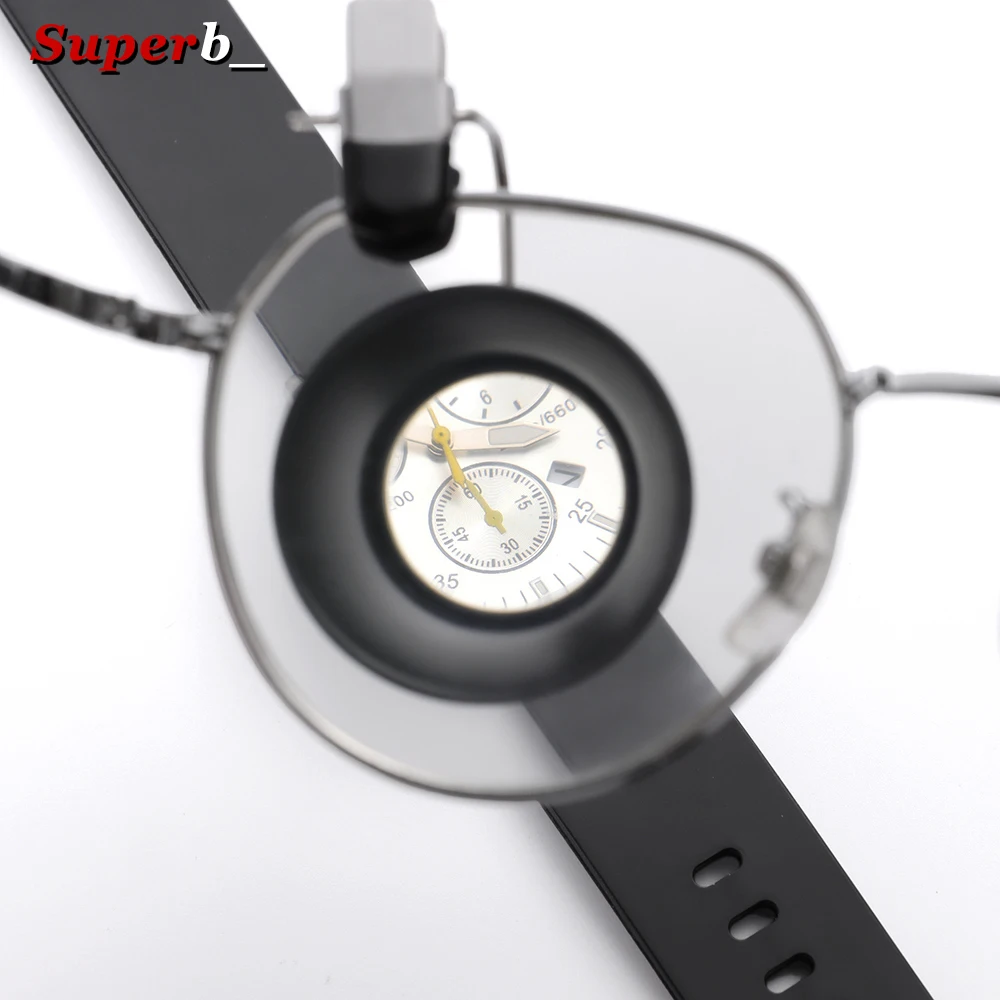 For Watchmaker 5X 10X 20X Magnifying Glass Clip on Magnifier Jewelry Watch Repair Tools Magnifying Glass Kit Service Tool image 3