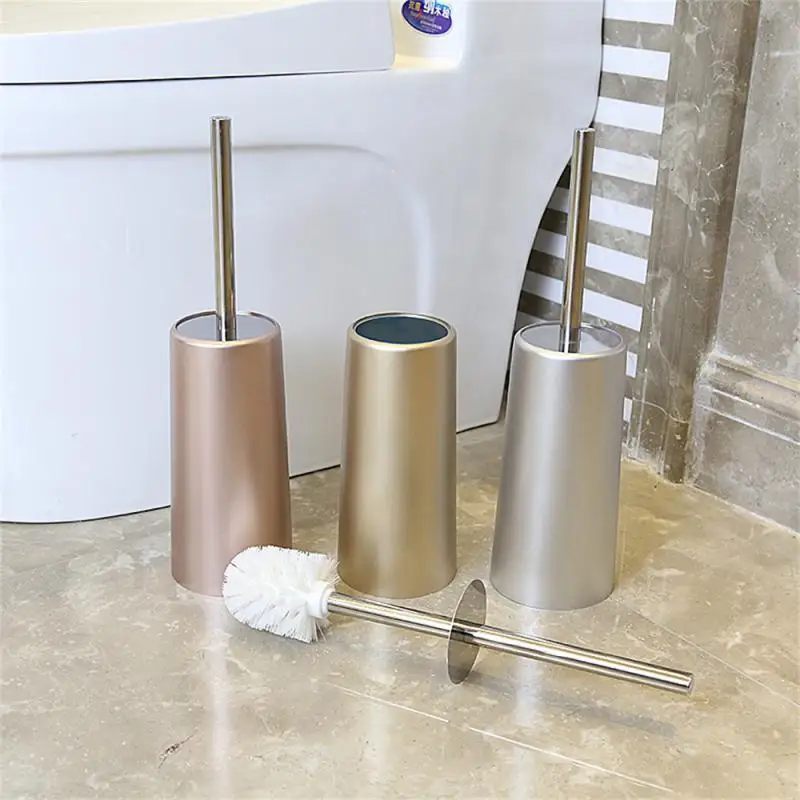 Creative Nordic Style Golden Toilet Brush with Holder Wc Brush Bathroom Cleaning Brush Bath Accessories Household Floor Cleaning