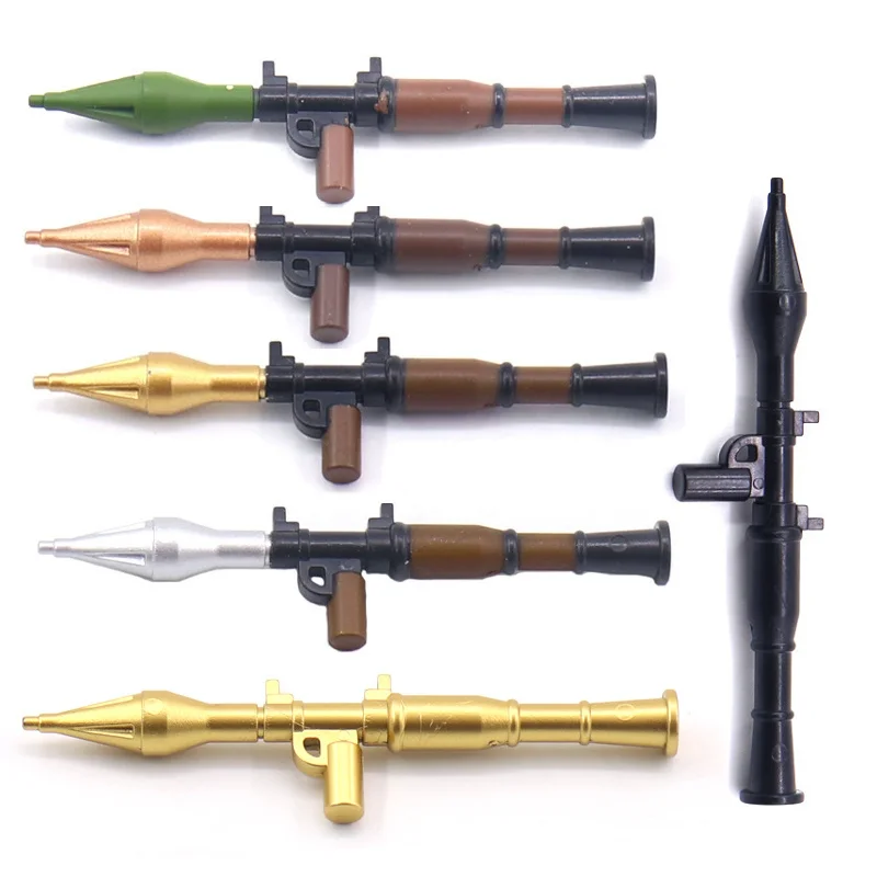 10 pièces RPG armes militaires armée Forces spéciales soldat SWAT minifigurine MOC WW2 figurines blocs de construction accessoires briques jouet