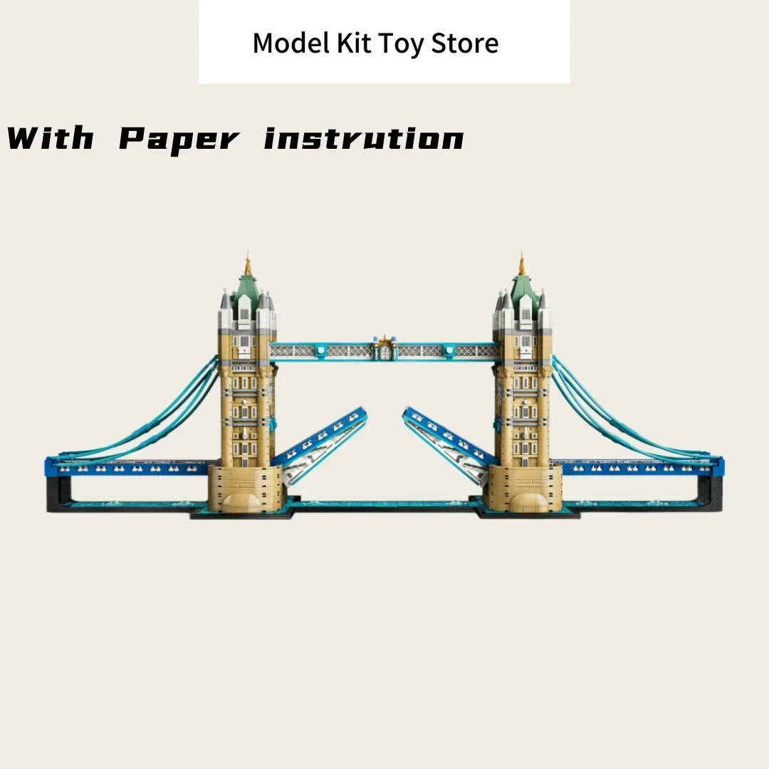 Cheapest Family Decor Gifts Christmas Toy Gothic Twin Tower Bridge Drawbridge Landmark Model Building Blocks Bricks
