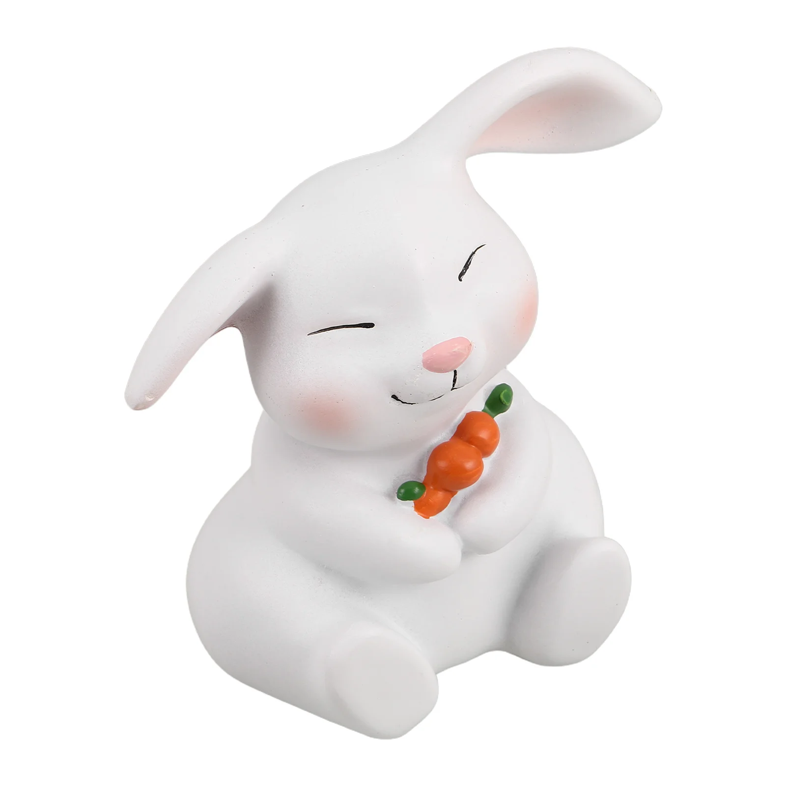 

Easter Bunny Resin Rabbit Statue Cute Spring Decorations Home Decor Farmhouse Bunny Ornaments Mini Resin Rabbit Sculpture