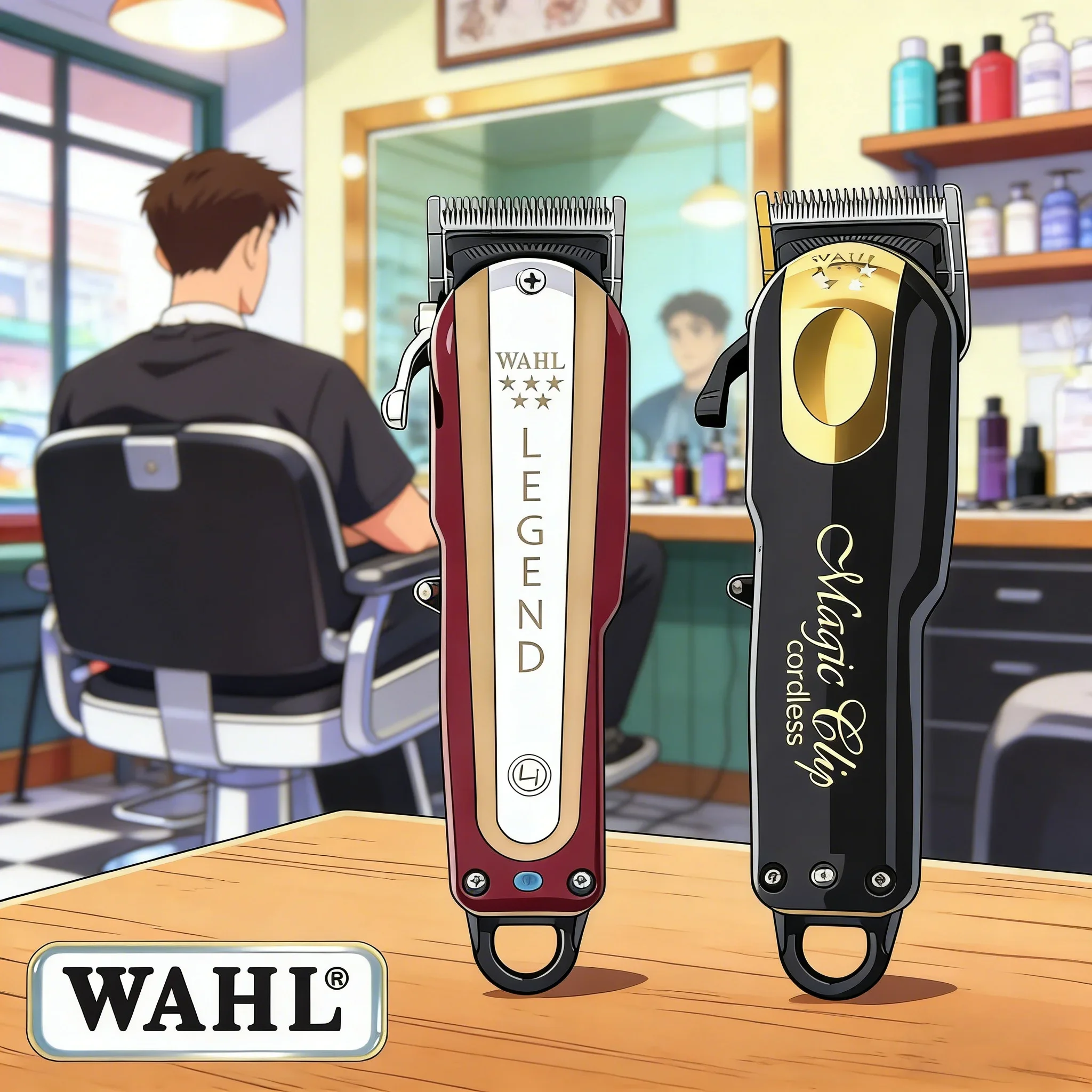 Wahl 8148 Magic Clip Gold Senior: Máquina de Cortar Cabelo Profissional Sem Fio, Aparador e Barbeador Vanish para Barbeiros e Estilistas