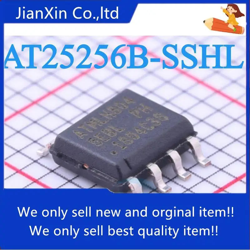 

10pcs 100% orginal new AT25256B AT25256B-SSHL-T Printing: 5EB L B SOP8 pin SMD IC