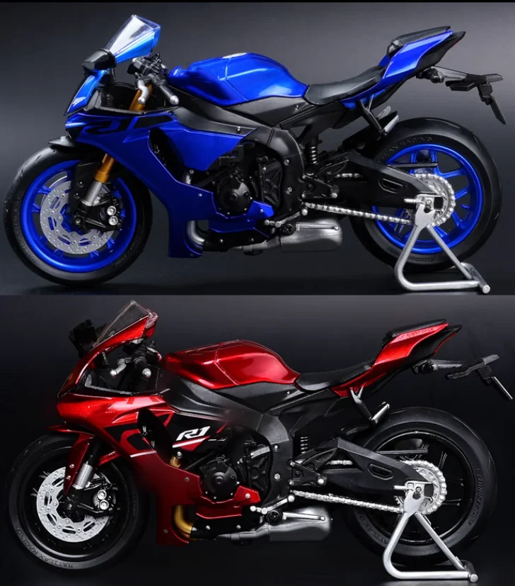 CM Modello 1:18 R1 Modello in lega di moto Articolo decorativo statico Regalo di compleanno