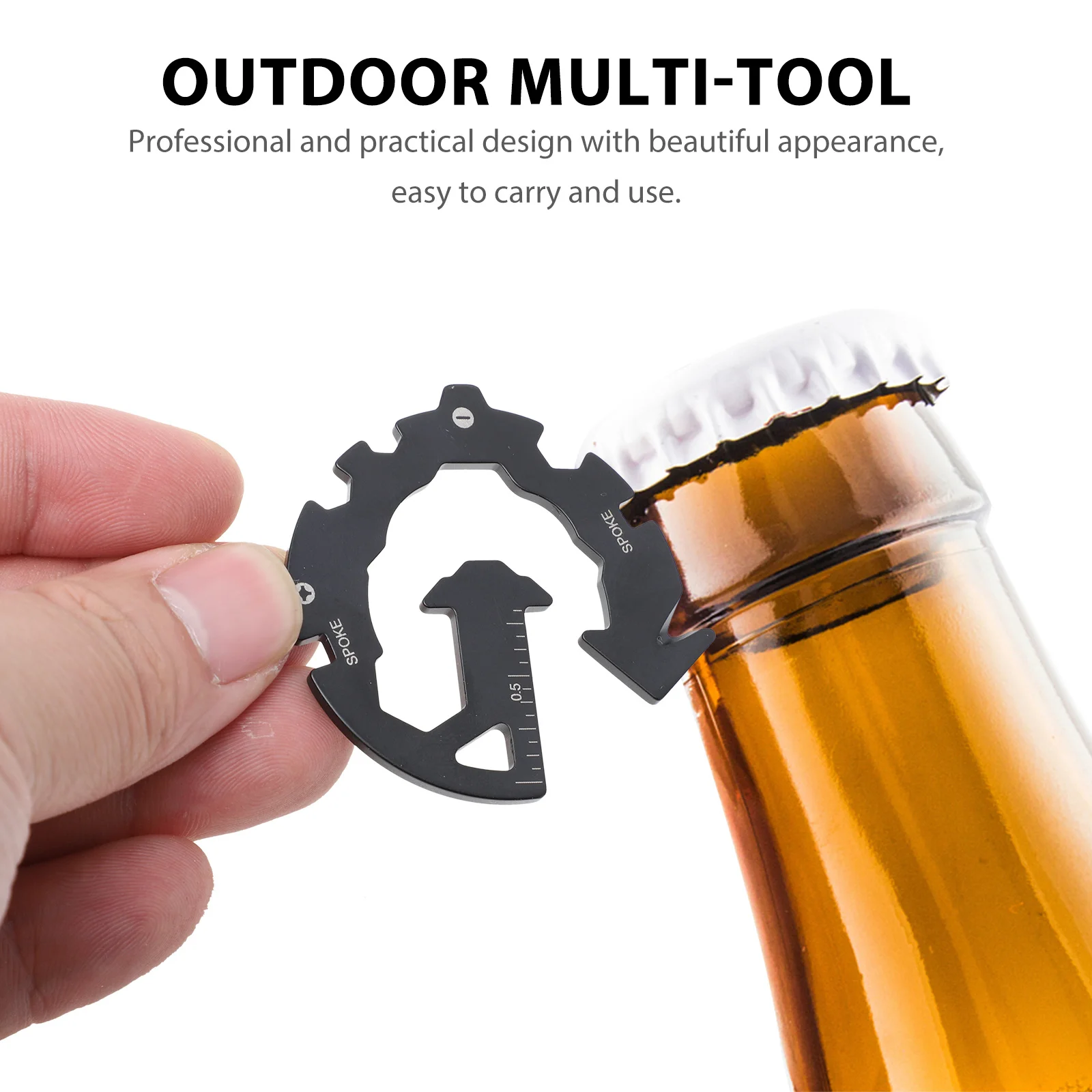 

outdoor Portable Stainless Steel Screwdriver Bottle Opener Wrench Graduation Ruler Metal Outdoor Hand Tool