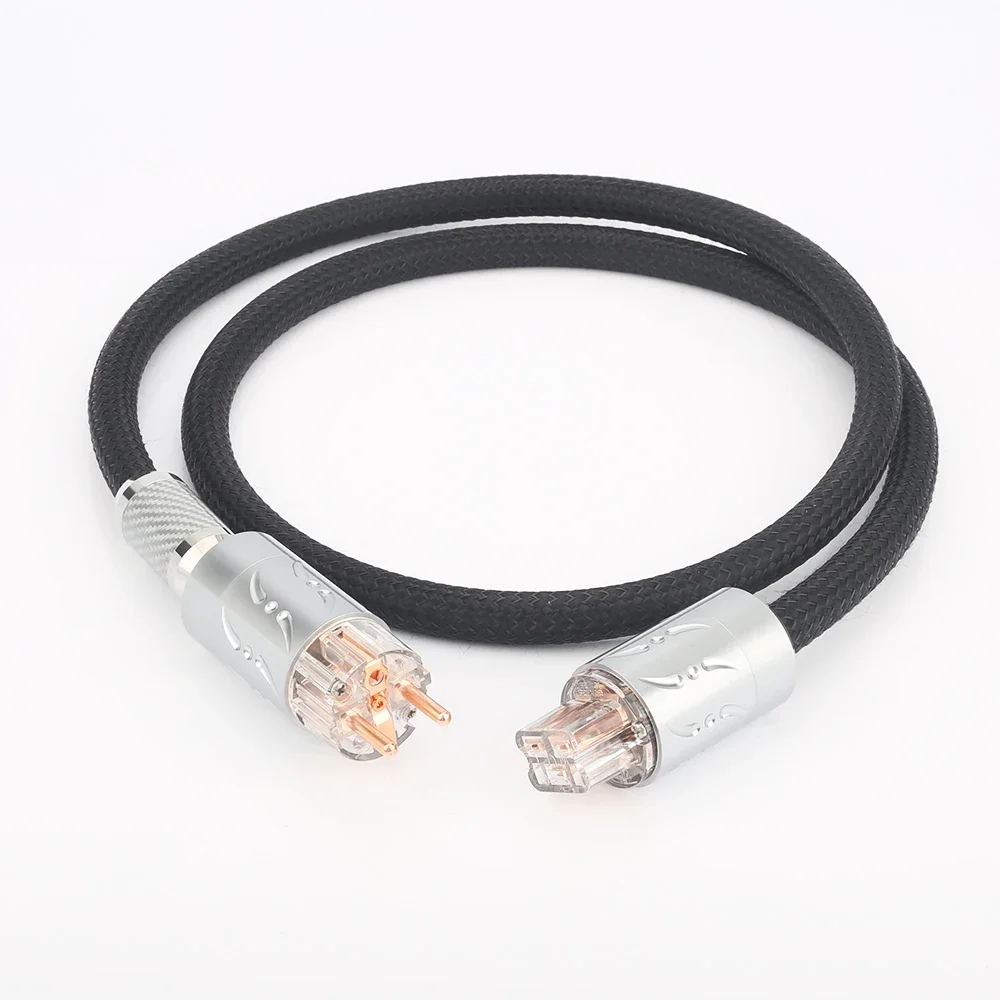 Viborg Power Cable 16pcs Multplex Copper Audiophile AC Power Cable with Pure copper 20A IEC Connector C19 HIFI Power Cable