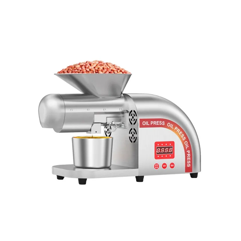 Oil press household small automatic multi-functional stainless steel smart home peanut edible oil hot and cold pressing oil
