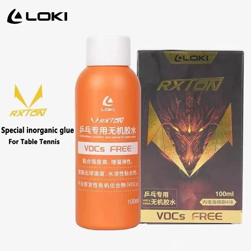 LOKI-pegamento al agua para raqueta de tenis de mesa, accesorios de Ping Pong, NO-V.O.C aprobado por ITTF, 100ml
